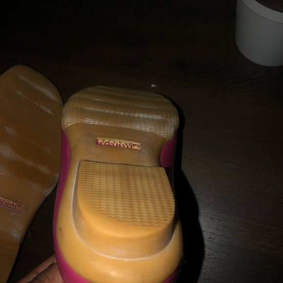 Pink Sperry Top Sided Rain Shoes - Picture 9 of 10